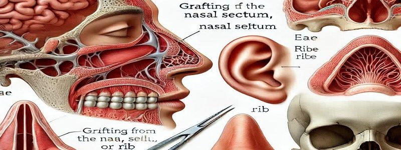 Regeneration of cartilage or bone nose