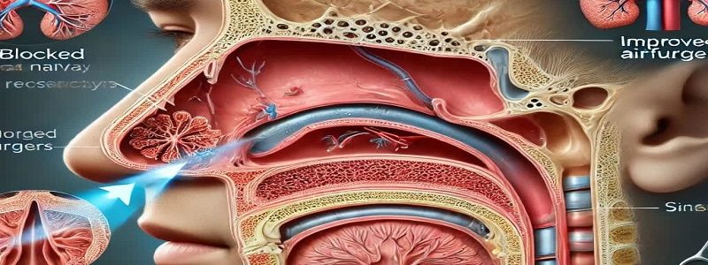 The creation of new respiratory roads in the nose